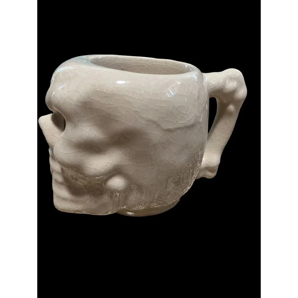 VINTAGE 1960's OTAGIRI CERAMIC SKULL FROM JAPAN TIKI MUG